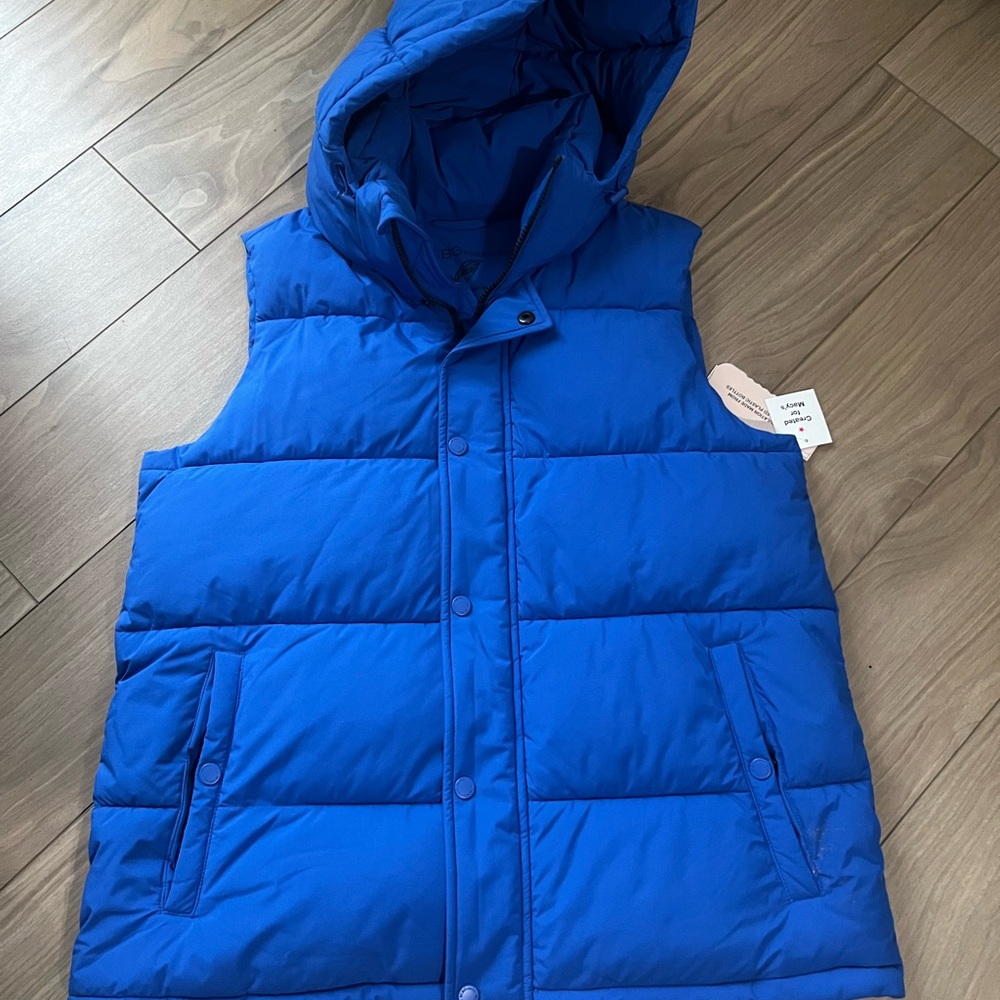 BCBG Puffer Vest with Hood